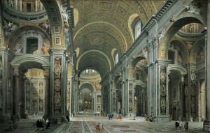 Giovanni_Paolo_Panini_-_Interior_of_St._Peter's,_Rome